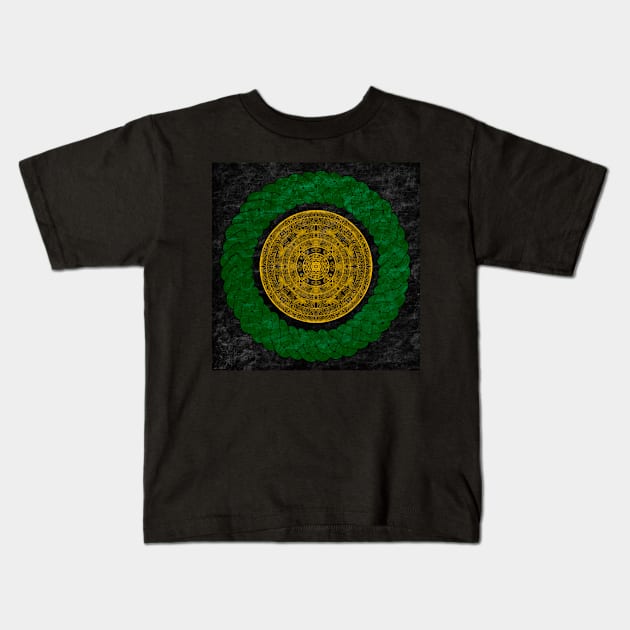 Celtic knot mandala Kids T-Shirt by Kcinnik